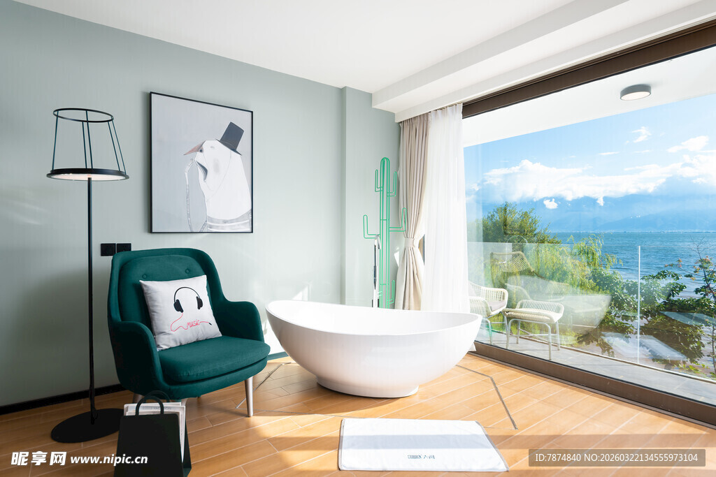 现代简约风舒适卧室景观