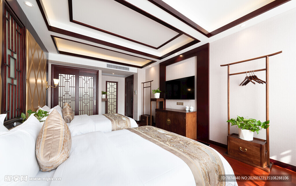 豪华典雅的现代卧室空间