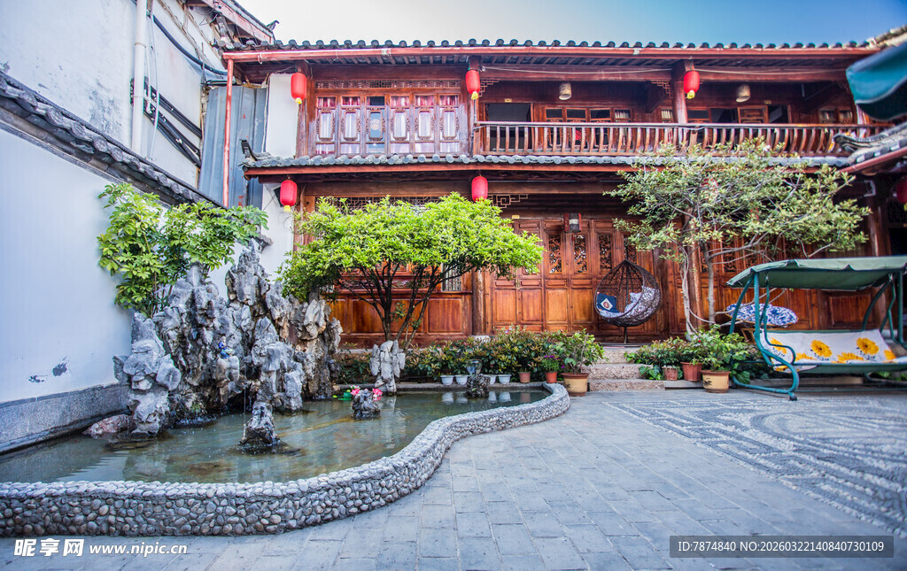 中式庭院景观 雅致静谧