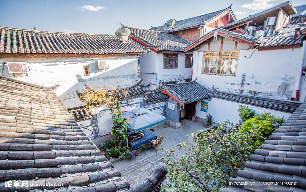 古色古香的中式传统庭院