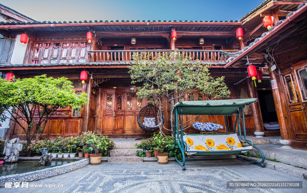 中式庭院古建筑景观