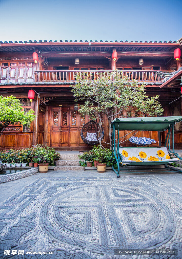 中式庭院的雅致景致