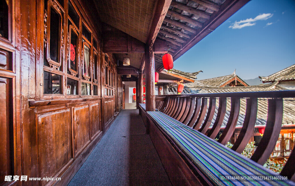 古色古香的中式走廊