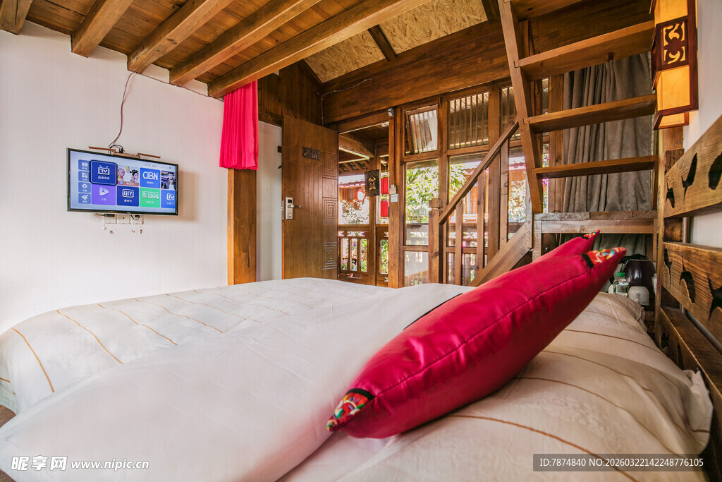 温馨木质风卧室舒适一角