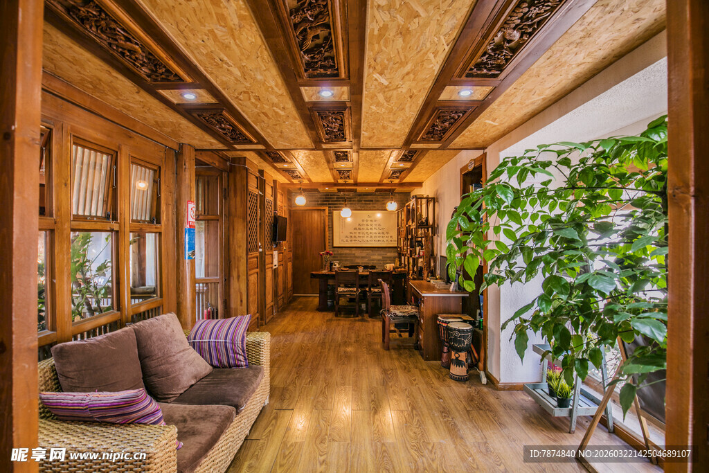 中式温馨客厅室内场景