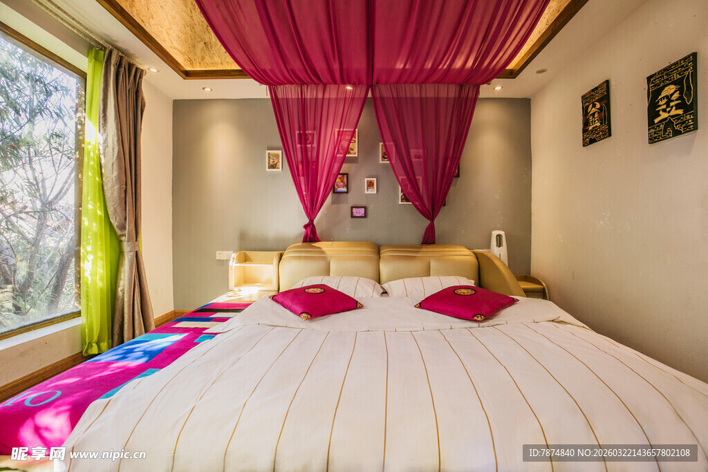 异域风情卧室温馨布置