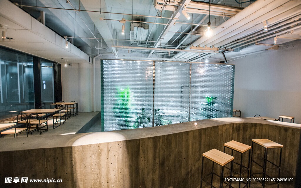 现代简约风室内吧台场景