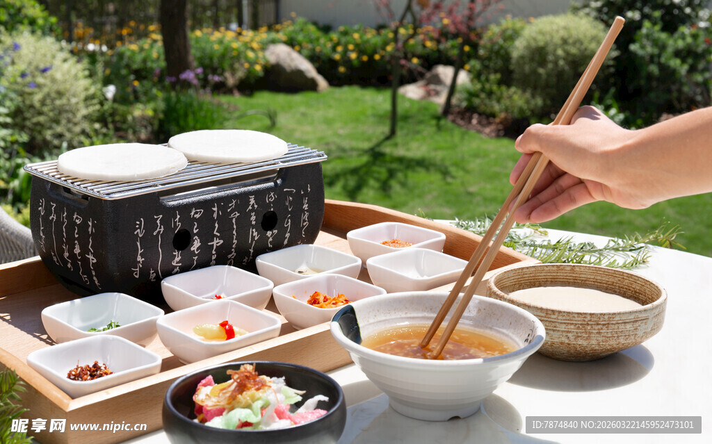 户外精致日式美食野餐