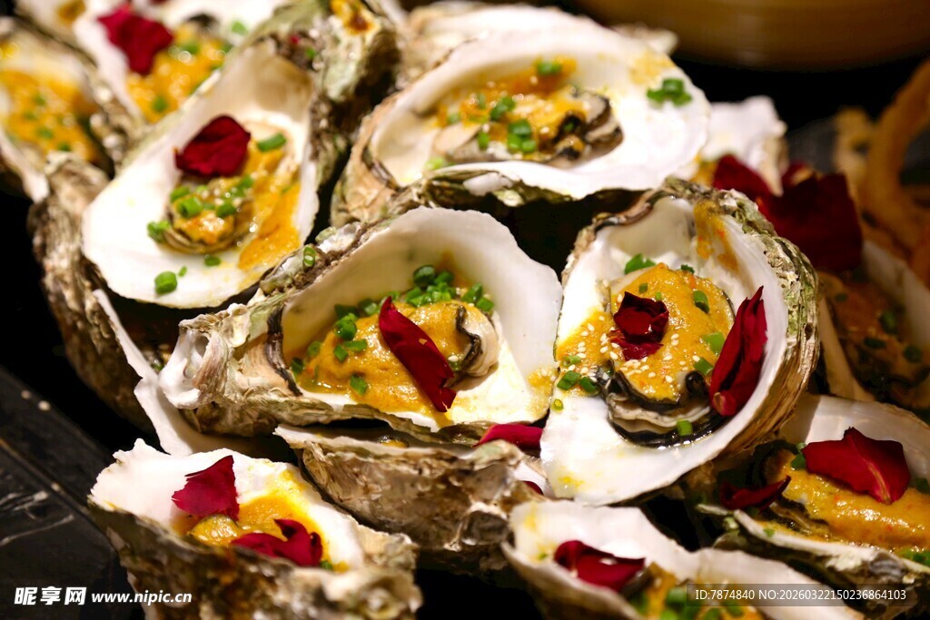 美味生蚝 多彩食材搭配