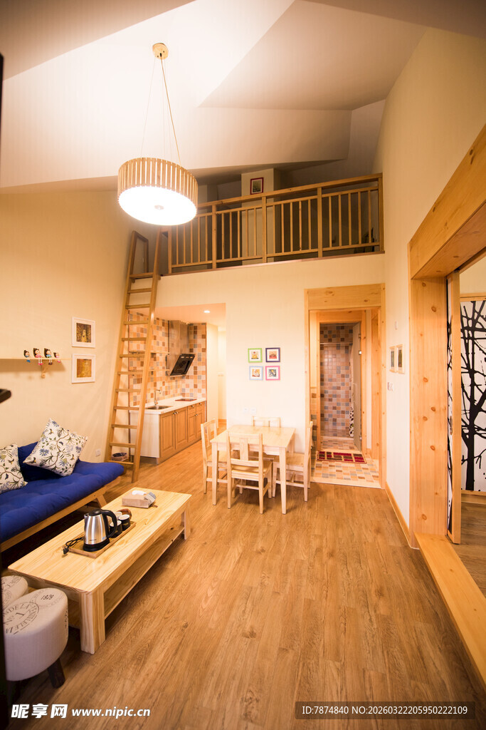 温馨日式风家居室内场景