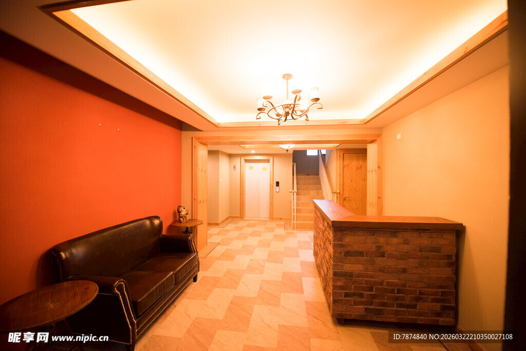 复古风走廊室内空间布局