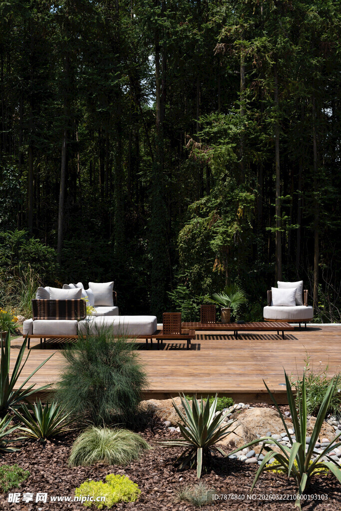 林间户外休闲舒适景观