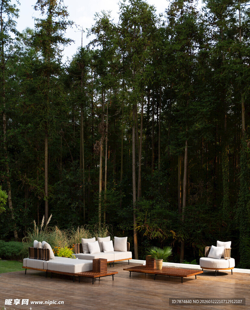 林间休闲区 舒适户外空间