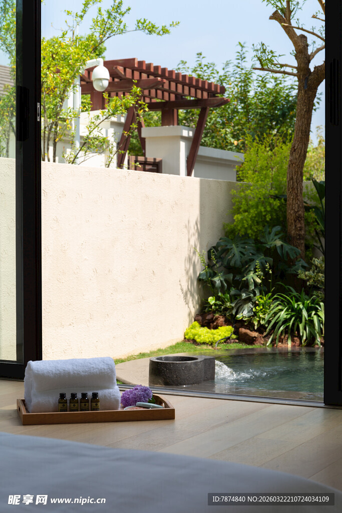 庭院休闲角落 静谧氛围