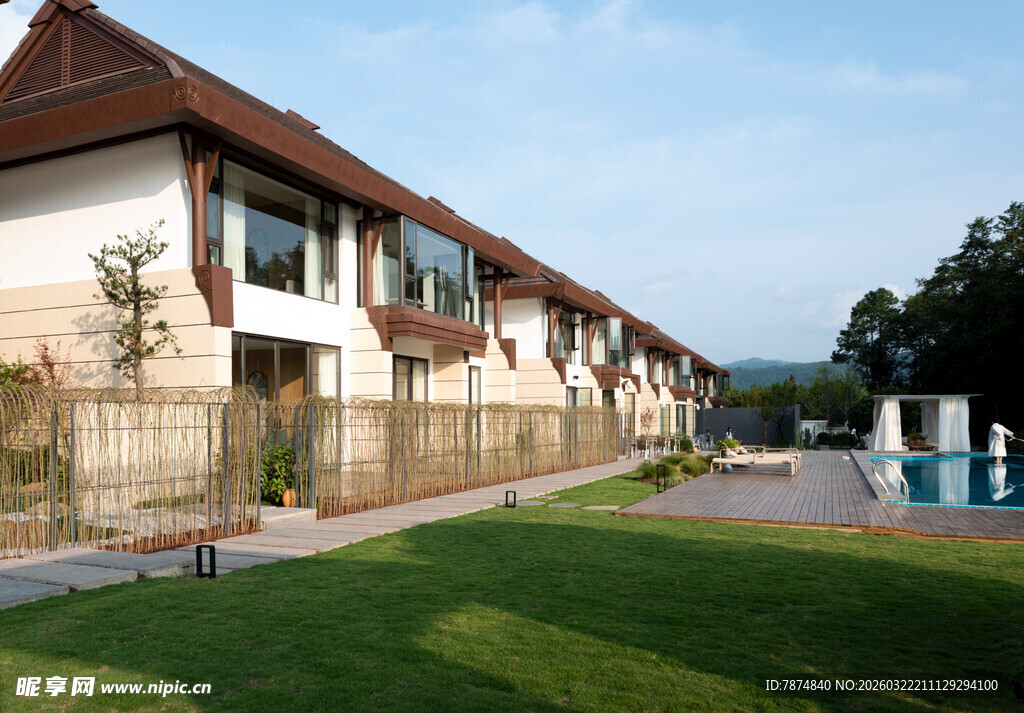 东南亚风格庭院建筑景观