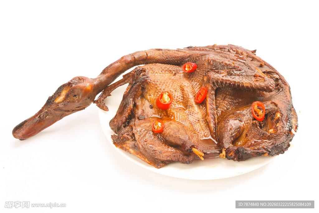 卤味鸭 色泽诱人