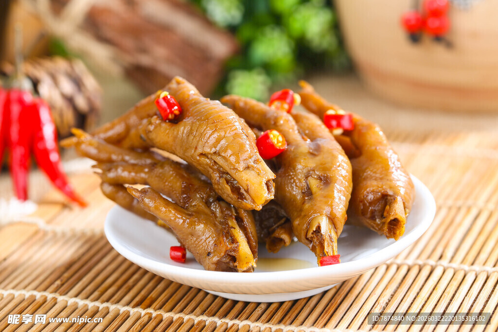 香辣卤鸡爪