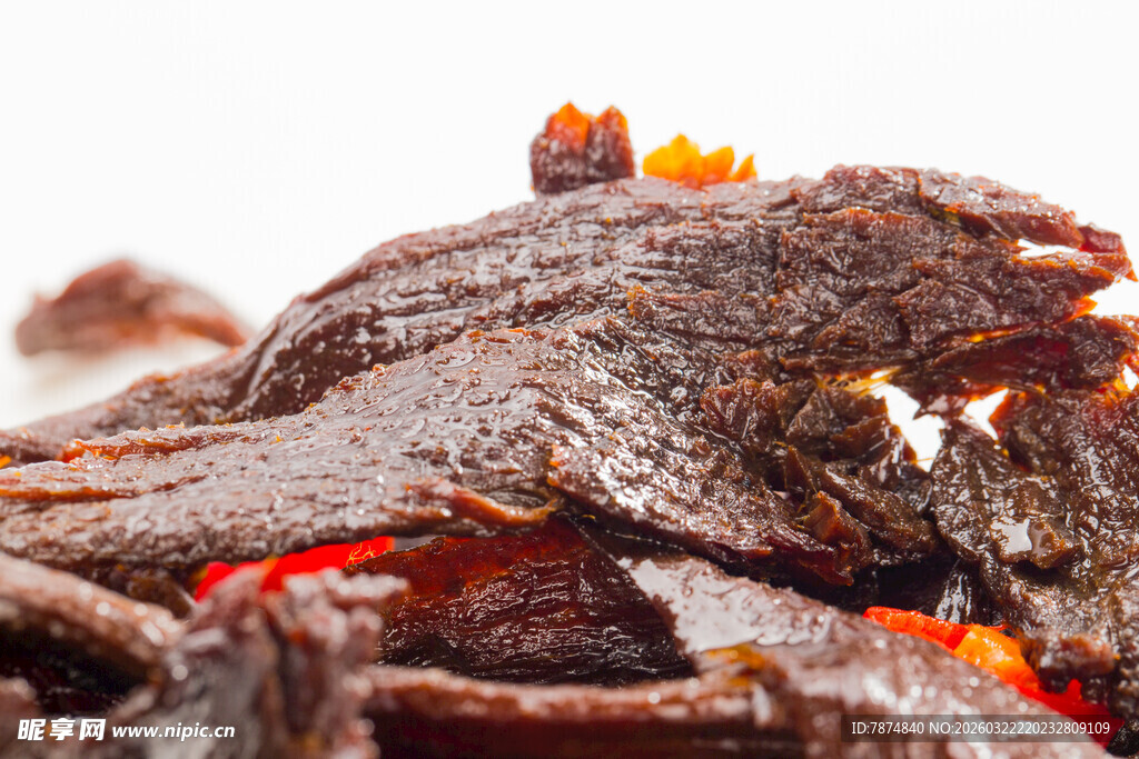 美味牛肉干 色泽诱人