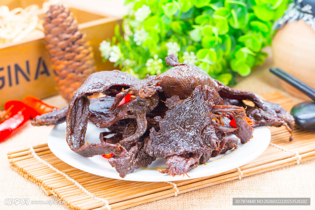 美味卤制牛肉干 鲜香诱人