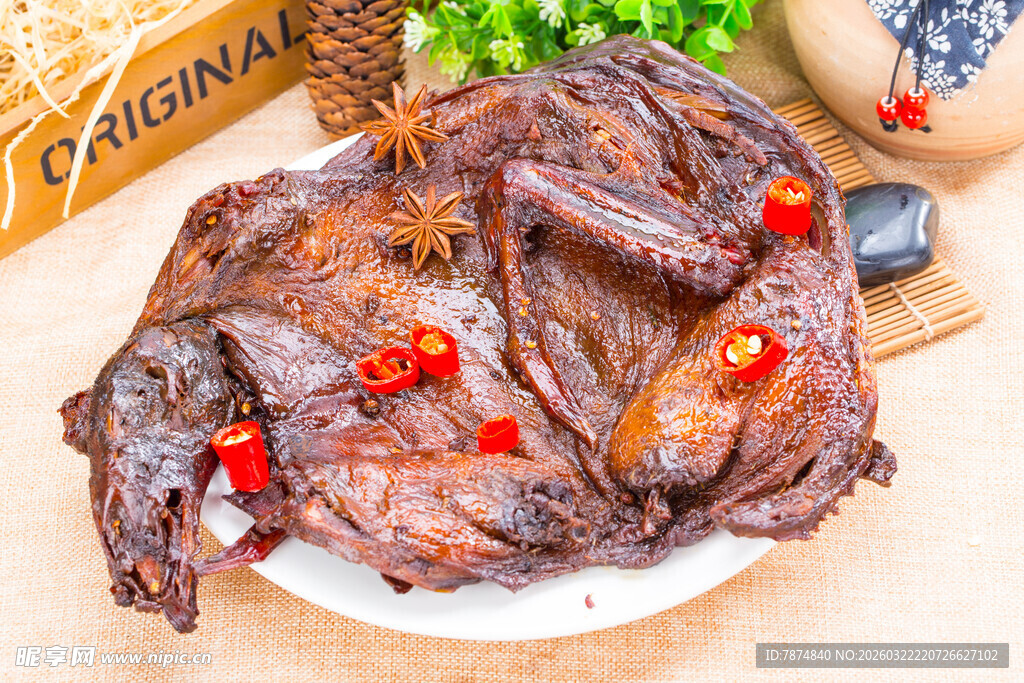 美味卤味鸭 诱人色泽