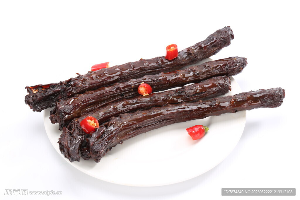 美味风干鸭脖 诱人色泽