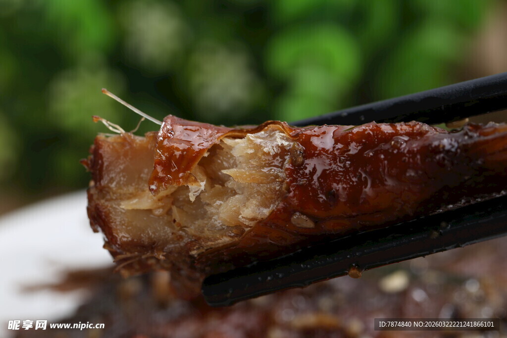 美味酱卤鱼肉特写