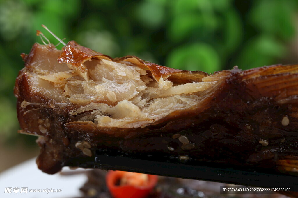 美味酱卤鱼肉特写