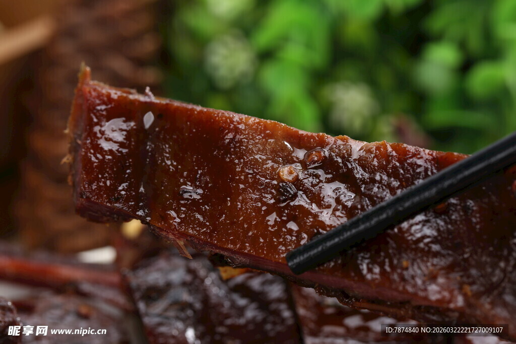 美味酱卤牛肉特写