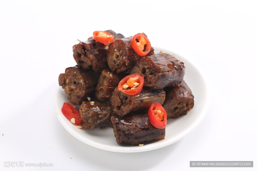 香辣美味鸭脖摆盘精致