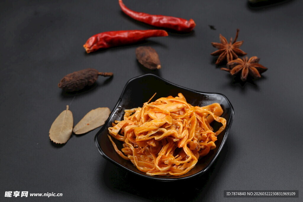 美味香辣卤金针菇