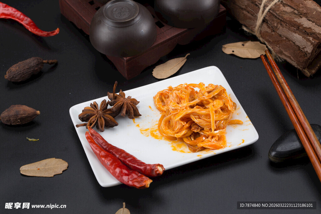 美味爽口卤金针菇