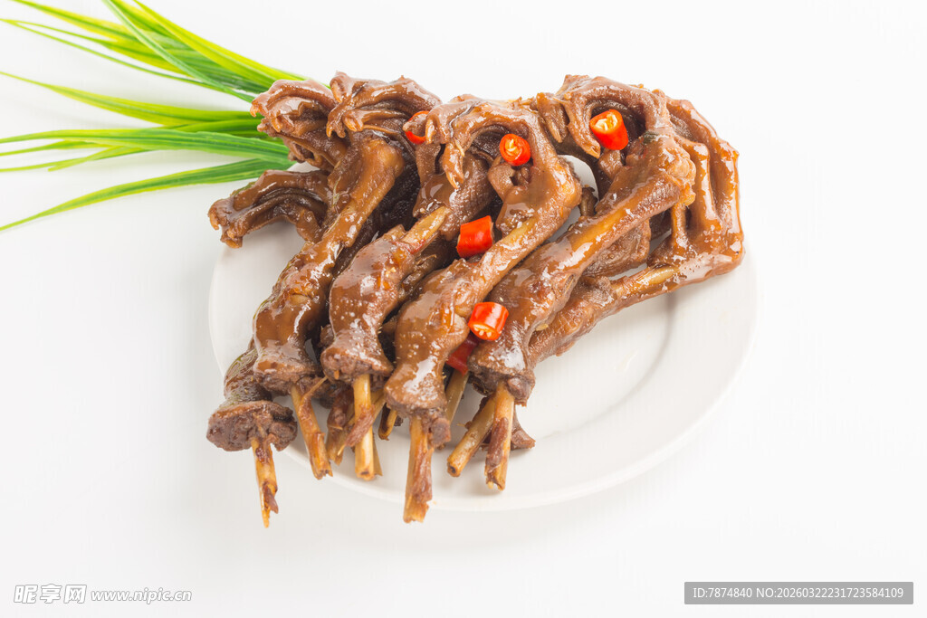 香辣卤鸭掌