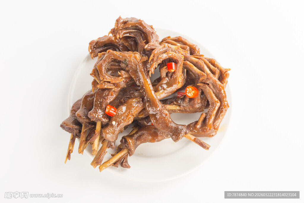 香辣鸭掌