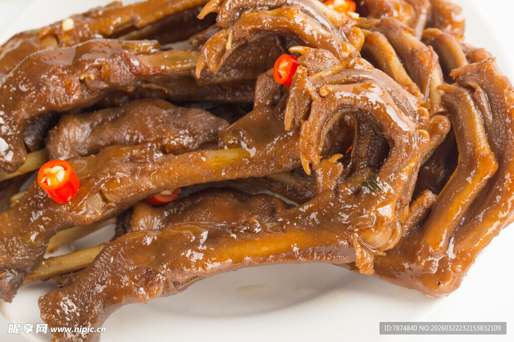 香辣卤鸭掌