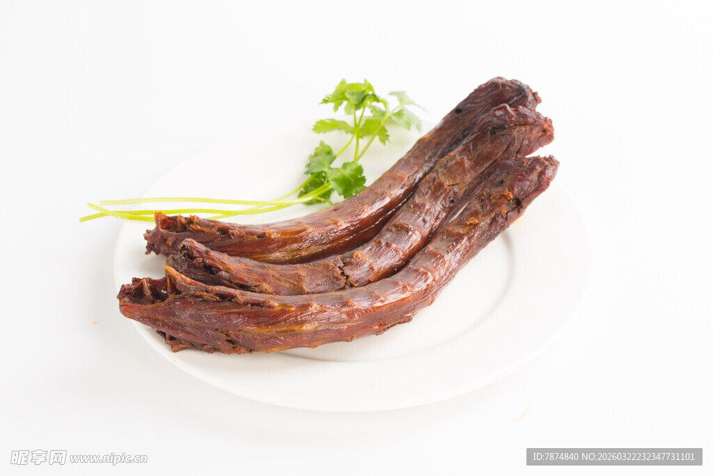 美味卤鸭脖摆盘展示