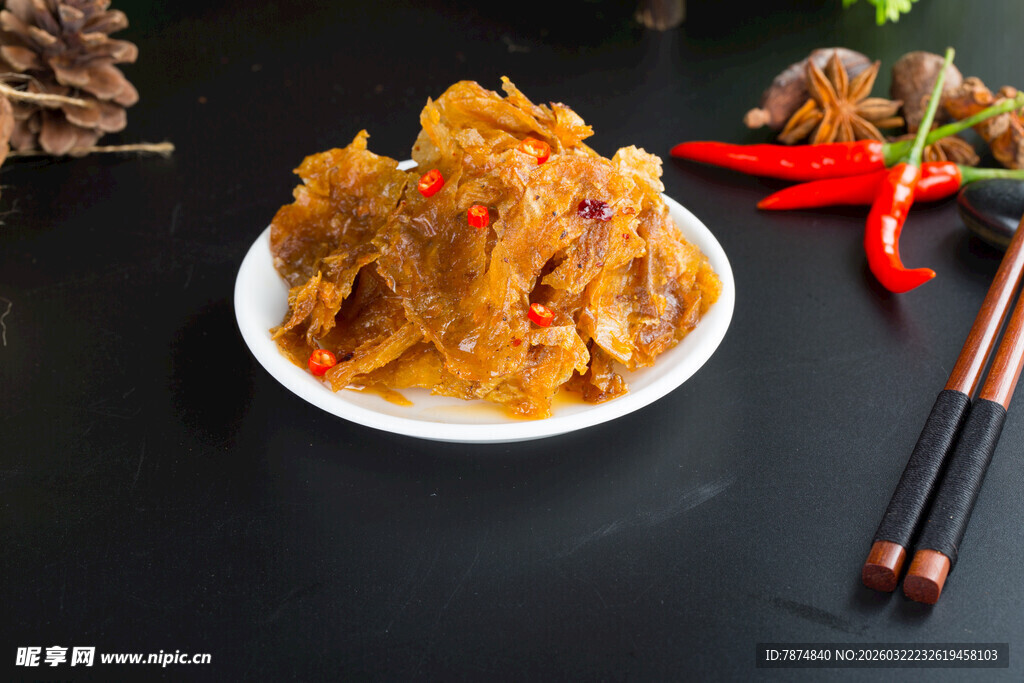 美味凉拌卤豆皮