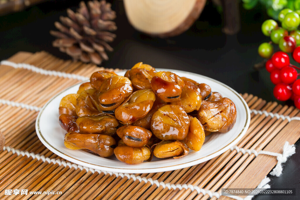 美味卤制卤蚕豆