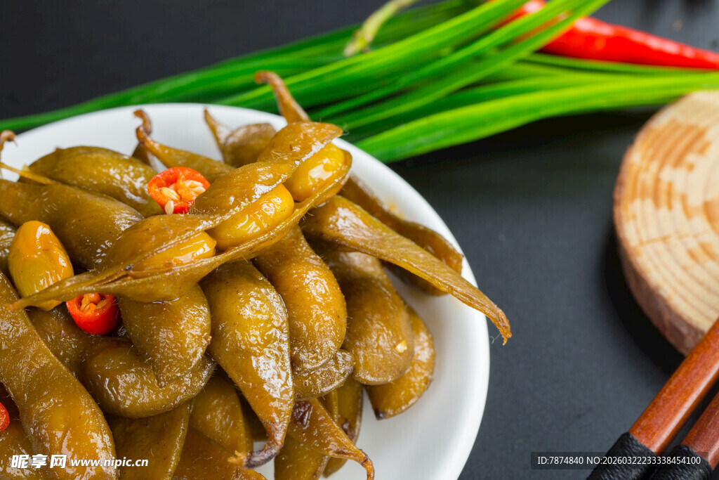 卤毛豆 酸辣开胃小食