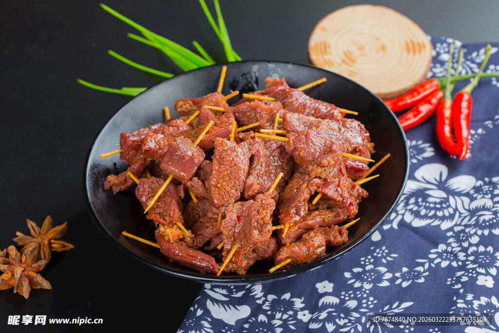 美味牛肉片 诱人香料相伴