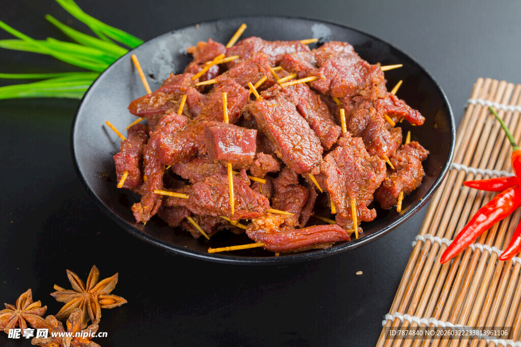 香辣美味牙签牛肉