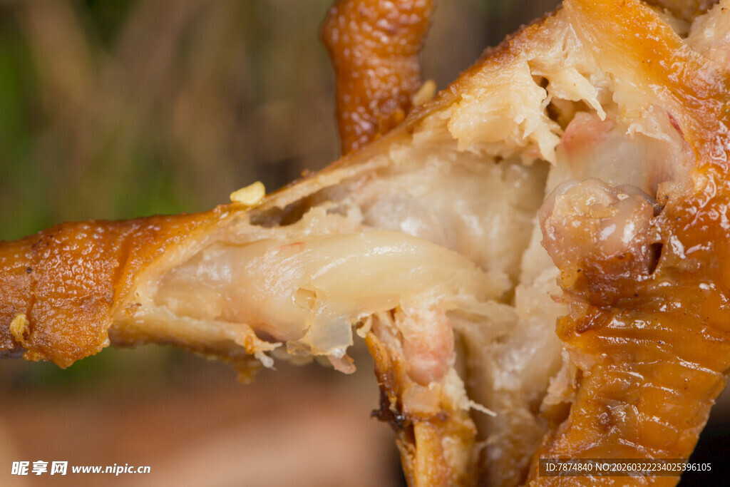 美味卤鸡爪特写