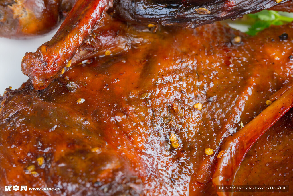 美味酱卤鸭特写