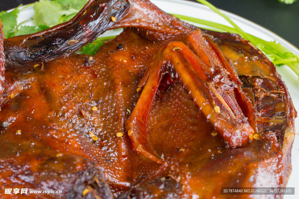 酱卤鸭特写
