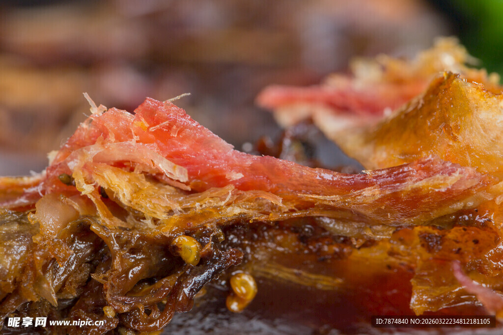 酱卤鸭肉类特写