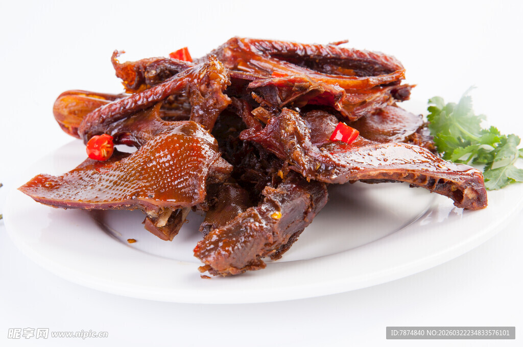 美味香辣鸭锁骨