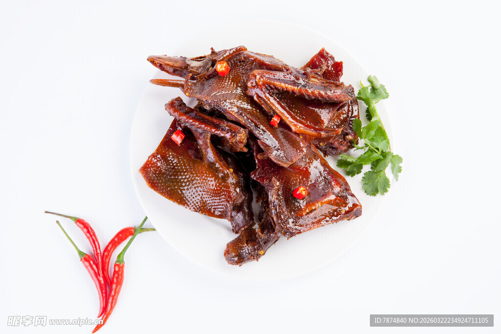 美味酱卤鸭 诱人色泽