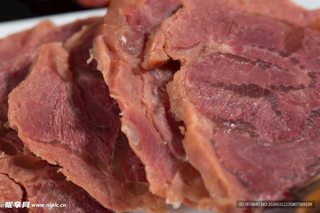 美味酱牛肉切片