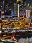 重庆璀璨夜景城市风光