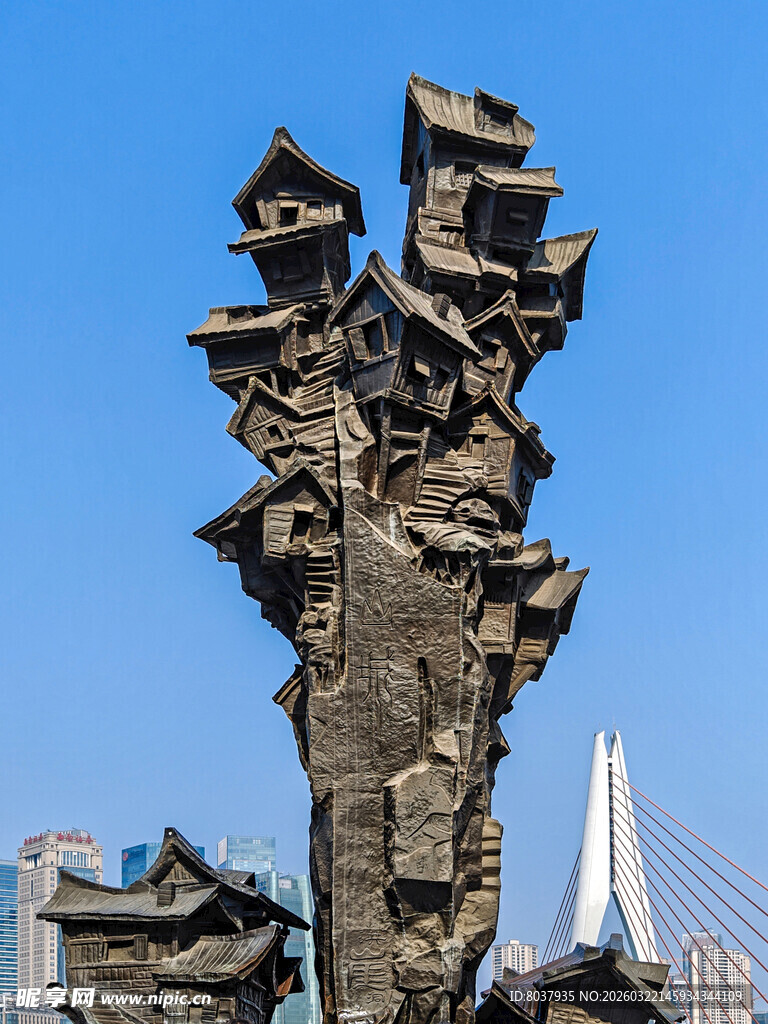 重庆洪崖洞雕塑