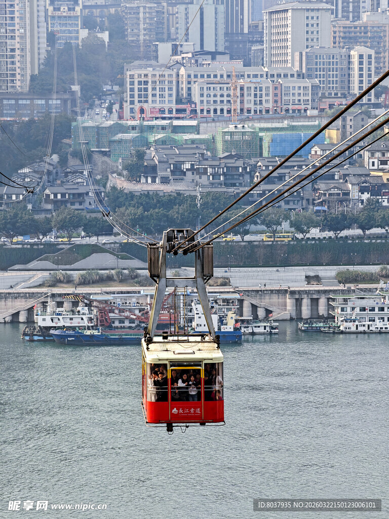 重庆长江索道掠影